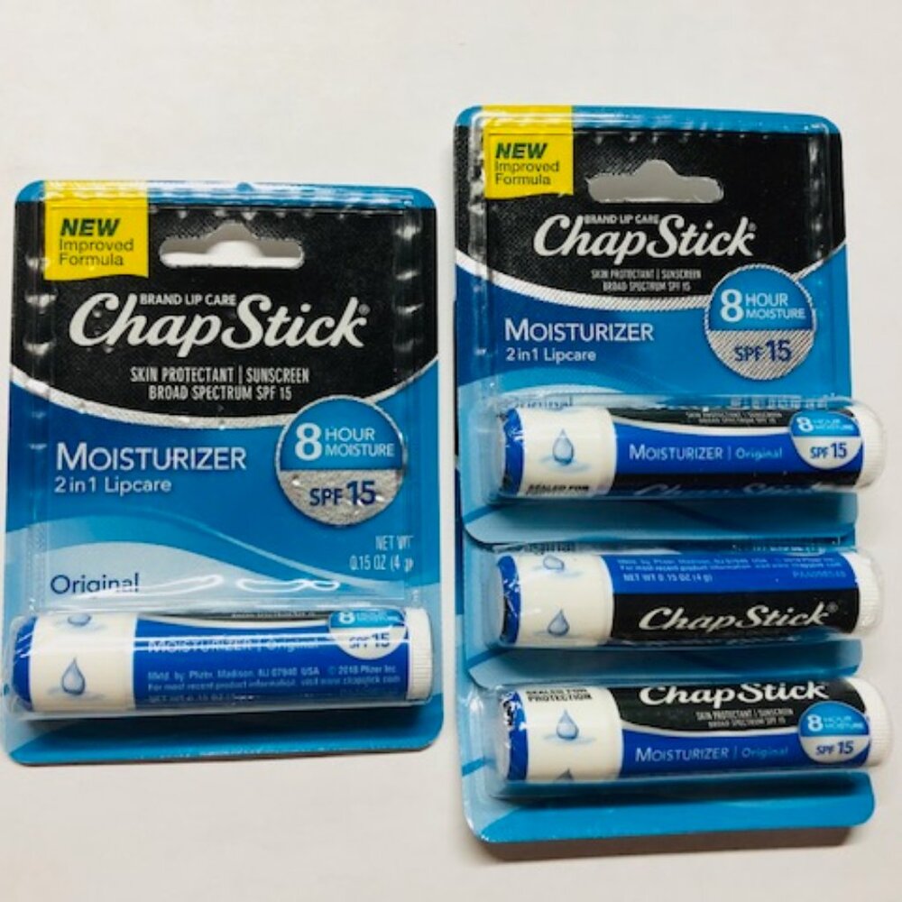 4_ ChapStick Moisturizer SPF 15 Lip Balm - Cool Mint